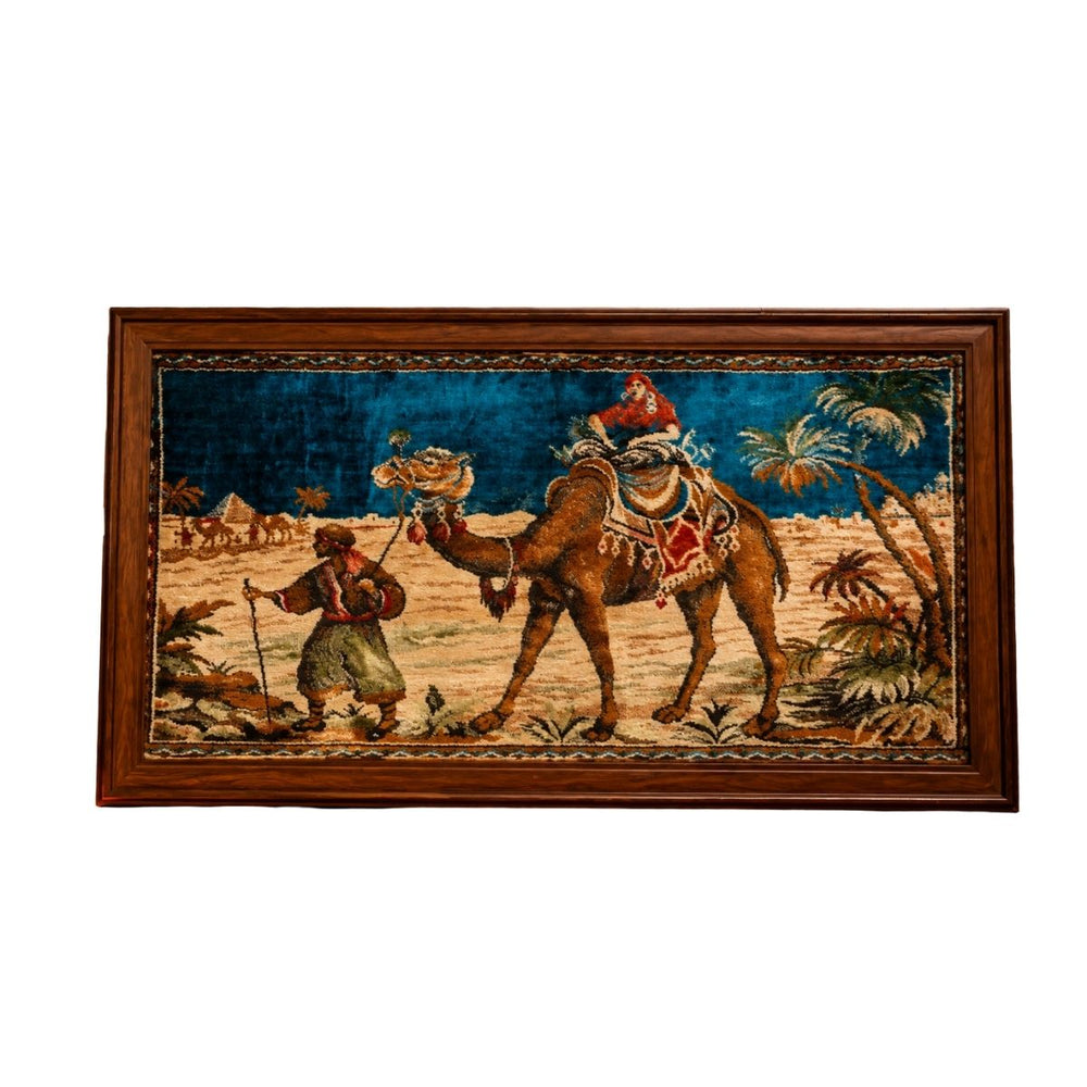 Framed Desert Camel Caravan Tapestry Artwork