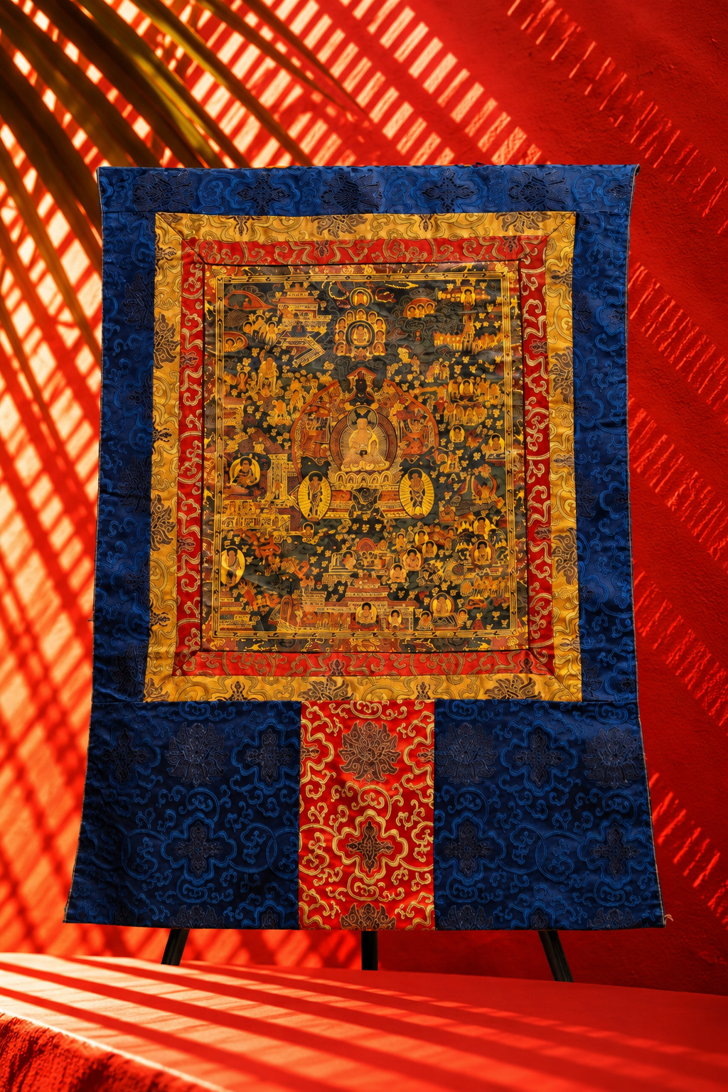 Traditional Tibetan Buddhist Thangka Wall Hanging