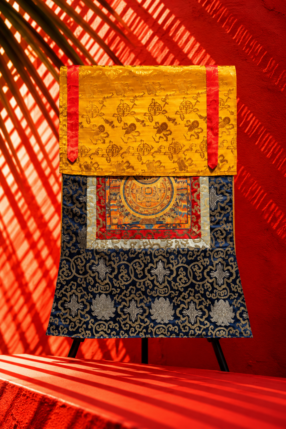 Traditional Tibetan Thangka Mandala Wall Hanging