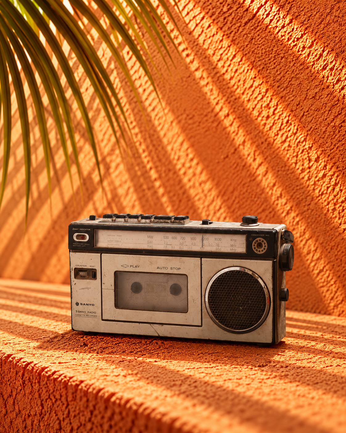 Vintage Sanyo Radio Cassette Player – Retro Collectible Audio Device