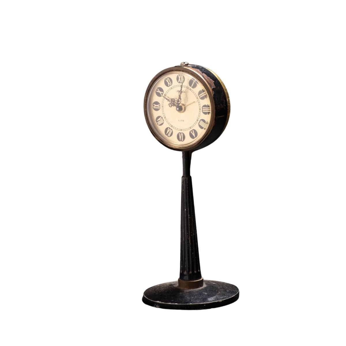 Vintage Elgin Tabletop Clock – Antique Roman Numeral Pedestal Timepiece