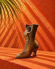 Antique Bronze Victorian Boot Decorative Sculpture