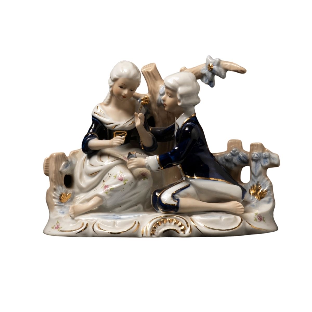 Musicians and Dog Figurine