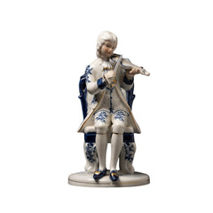 Classic Blue-and-White Gentleman Figurine