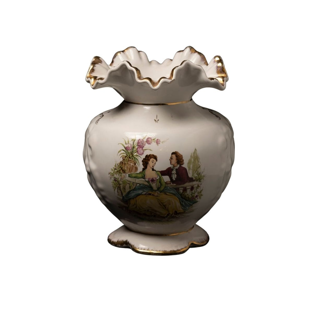 Decorative Scenic Painted Vase