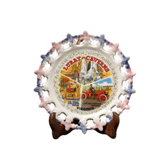 Floral Landscape Decorative Plate