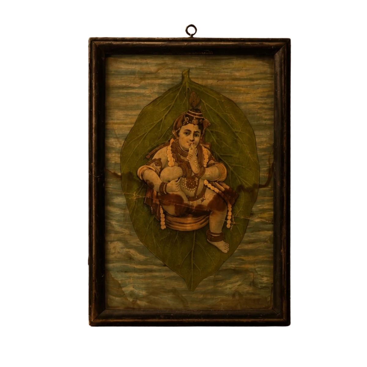 Bal Krishna on a Banyan Leaf