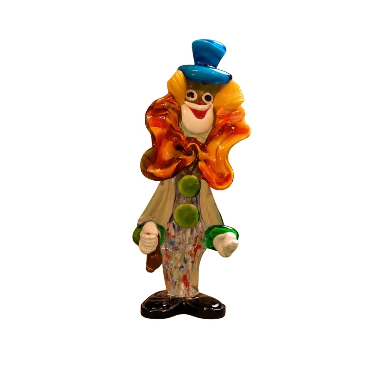 Murano Glass Standing Clown Figurine