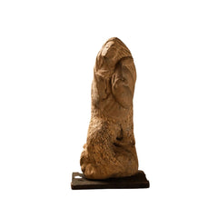 Abstract Stone Figurine of a Cloaked Woman