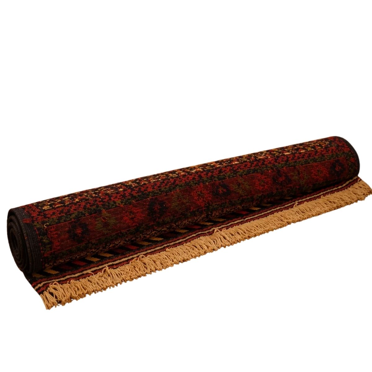 Hand-Knotted Afgani Kilim Baluch Tribal Runner Scroll