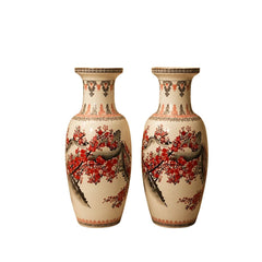 Chinese Famille Rose Plum Blossom Porcelain Vase