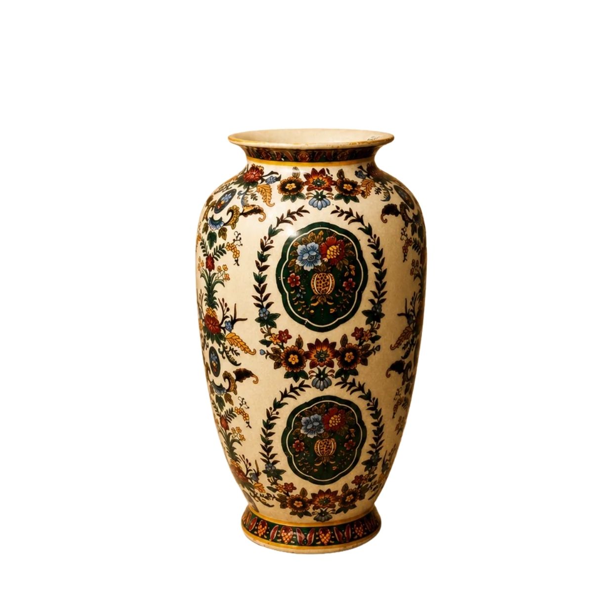 Vintage Delft Polychrome (Multicolored) Ceramic Vase