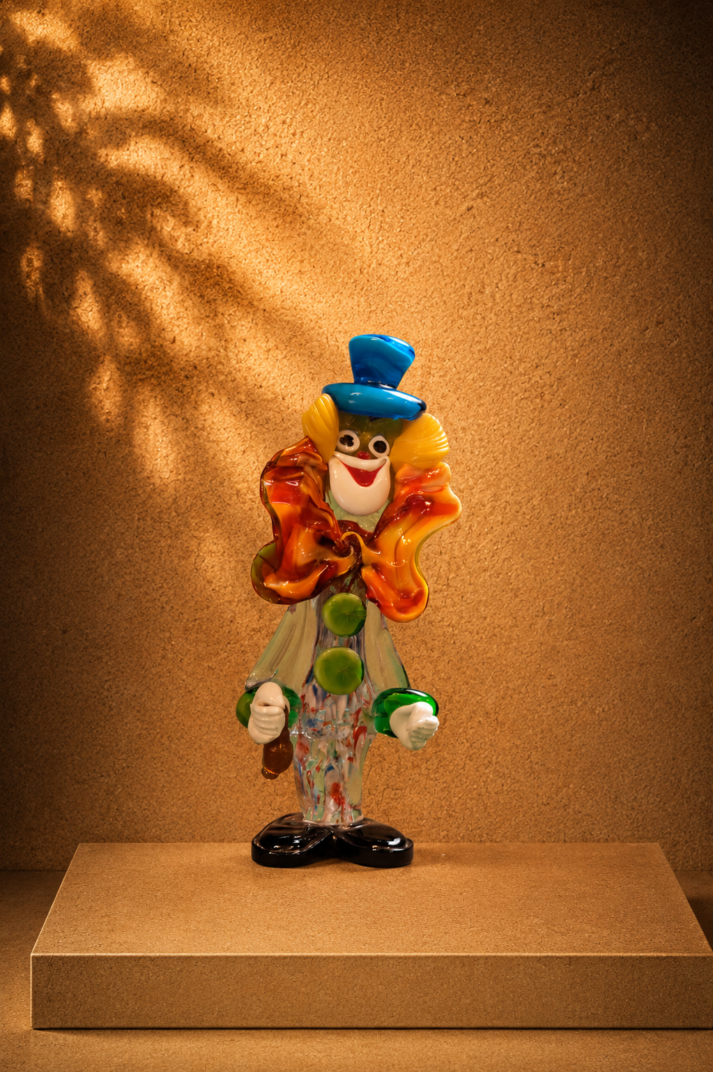 Murano Glass Standing Clown Figurine