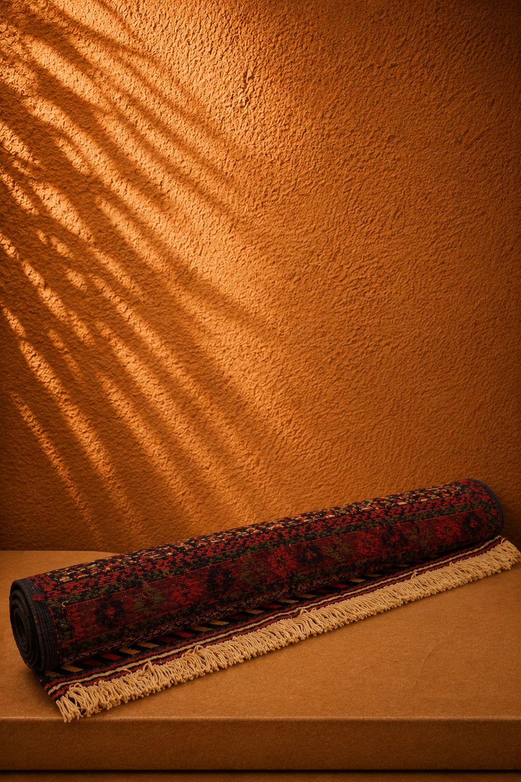 Hand-Knotted Persian Baluch Tribal Runner Scroll