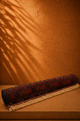 Hand-Knotted Persian Baluch Tribal Runner Scroll