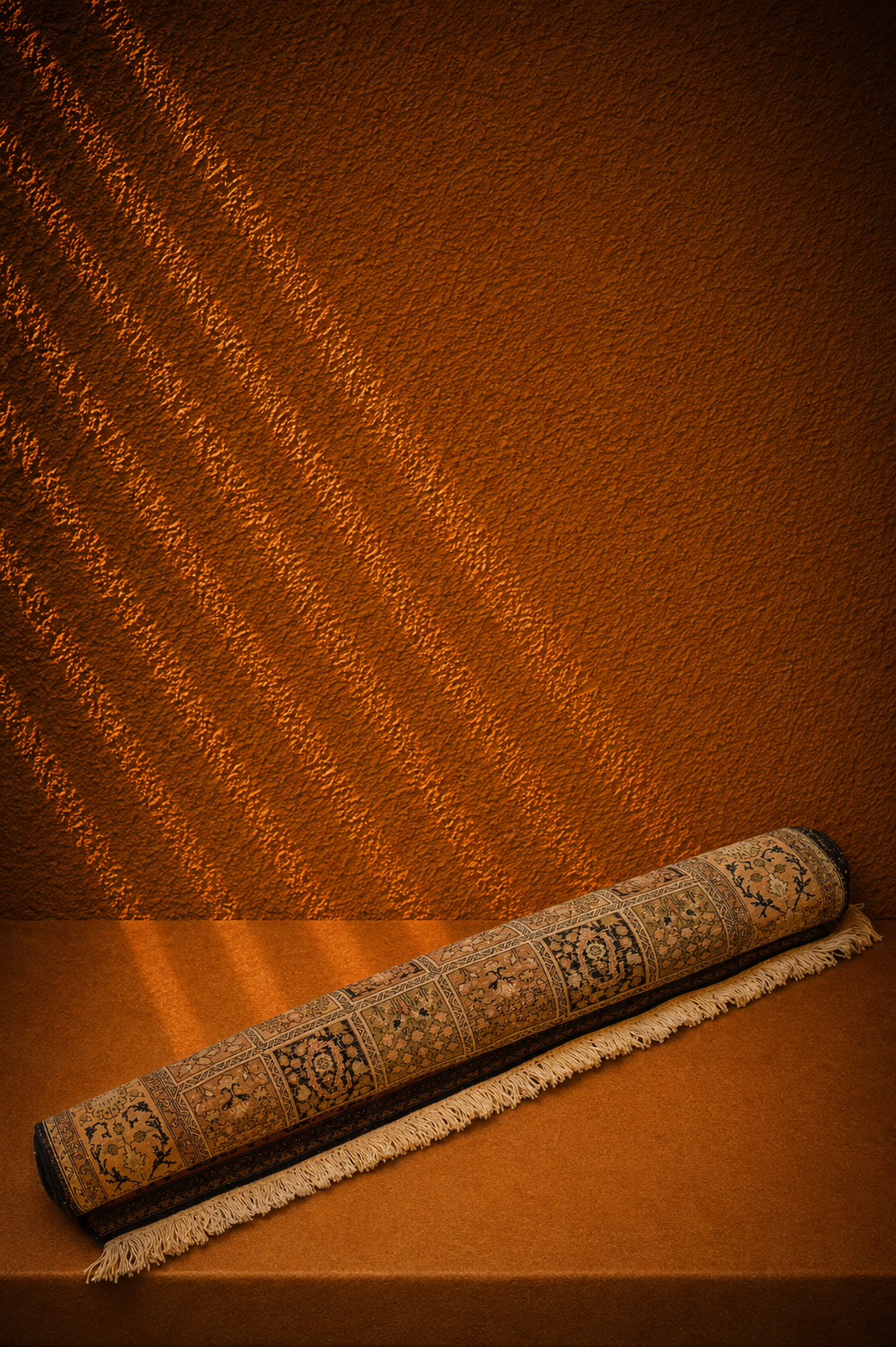 Hand-Knotted Persian Bakhtiari Panel Design Runner Scroll